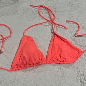 ORANGE BIKINI TRIANGLE TOP - LARGE